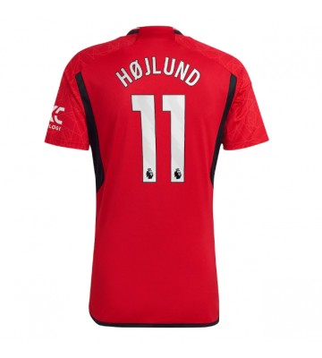 Maillot de foot Manchester United Rasmus Hojlund #11 Domicile 2023-24 Manches Courte